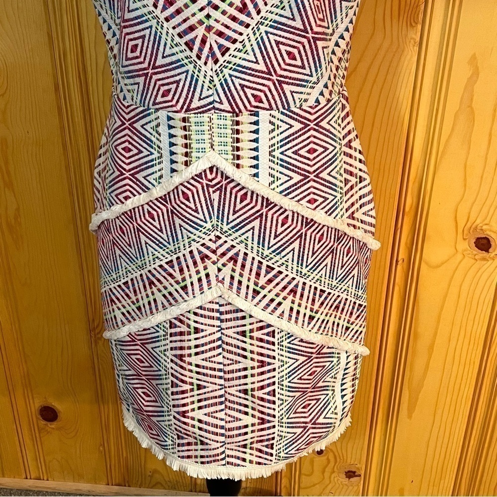 Adelyn Rae Jaylene Woven Jacquard Sheath Dress Sz-M - Picture 4 of 12